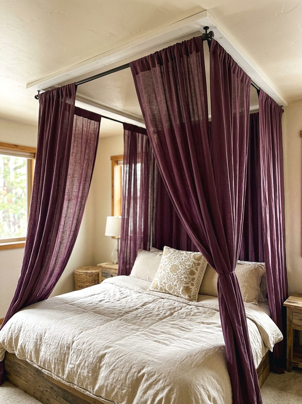 Dramatic Canopy Bed Curtains