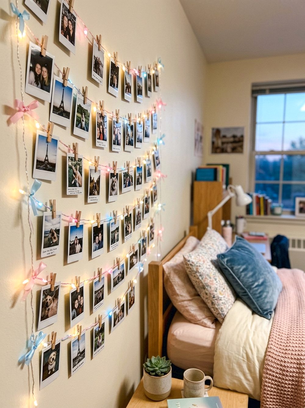 Fairy Light Photo Wall