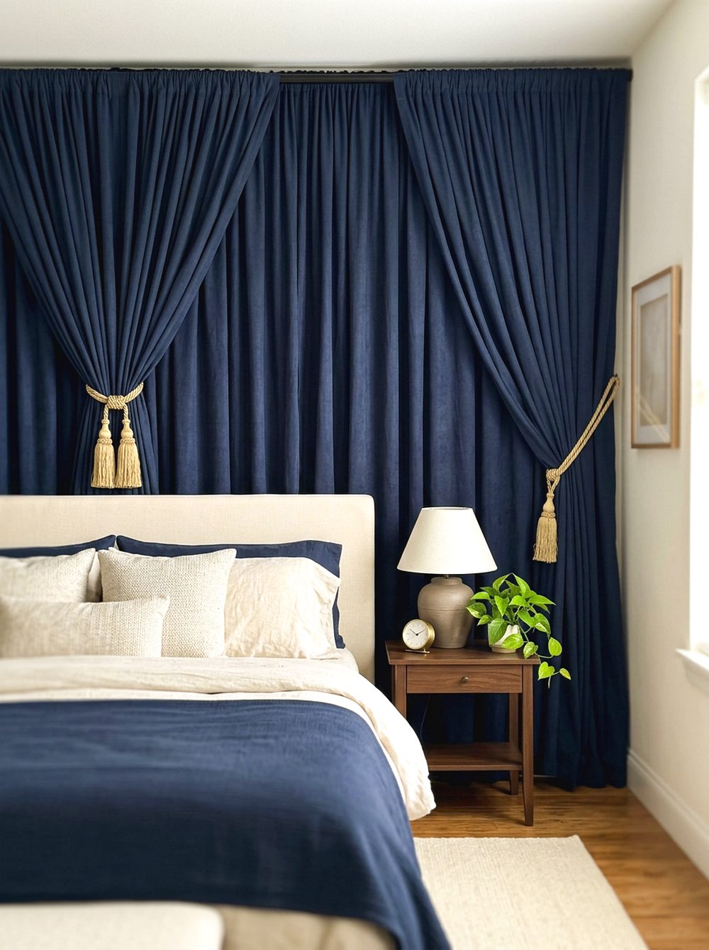Faux Stage Curtain Accent Wall