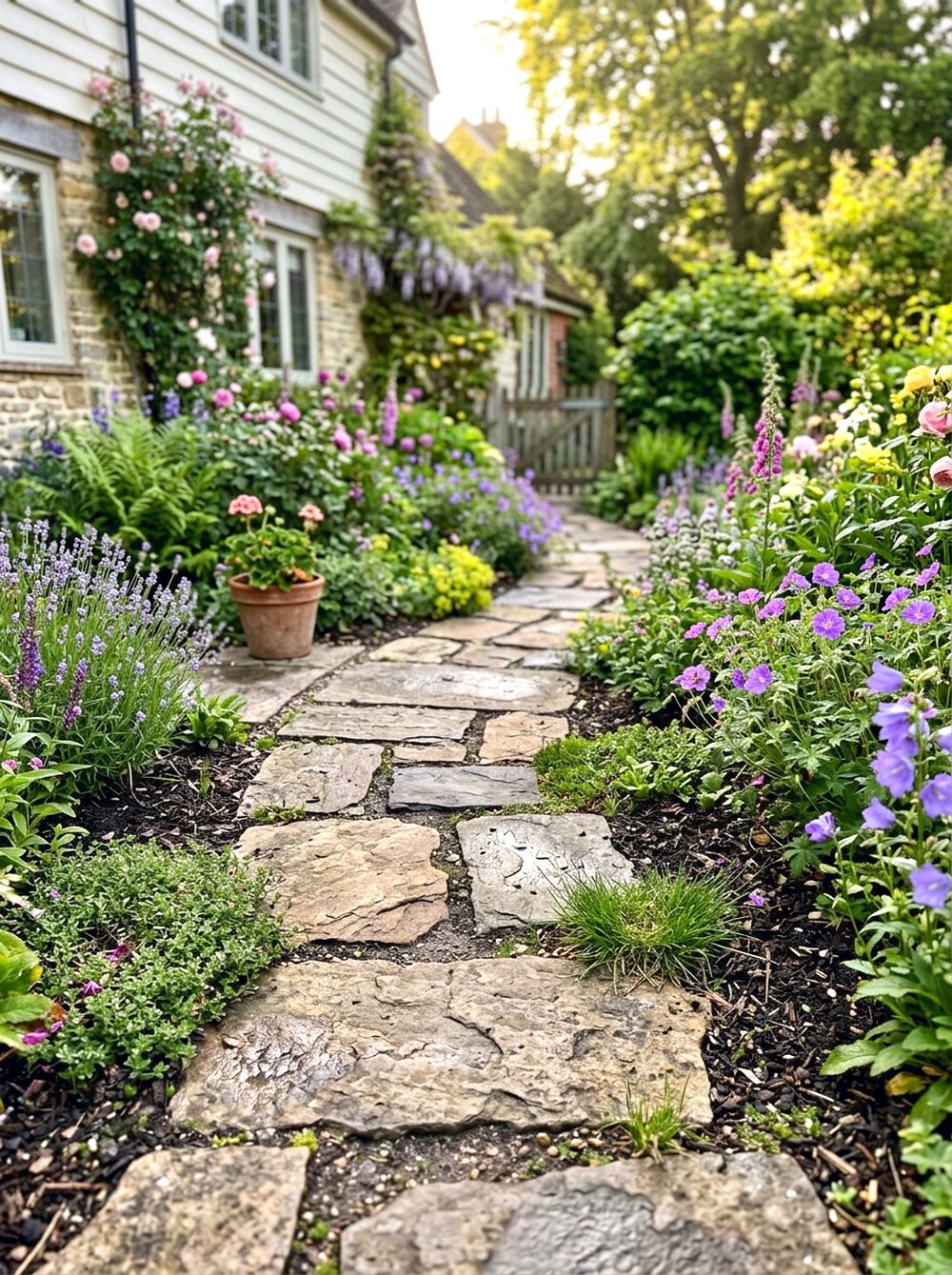 Flagstone Garden Path