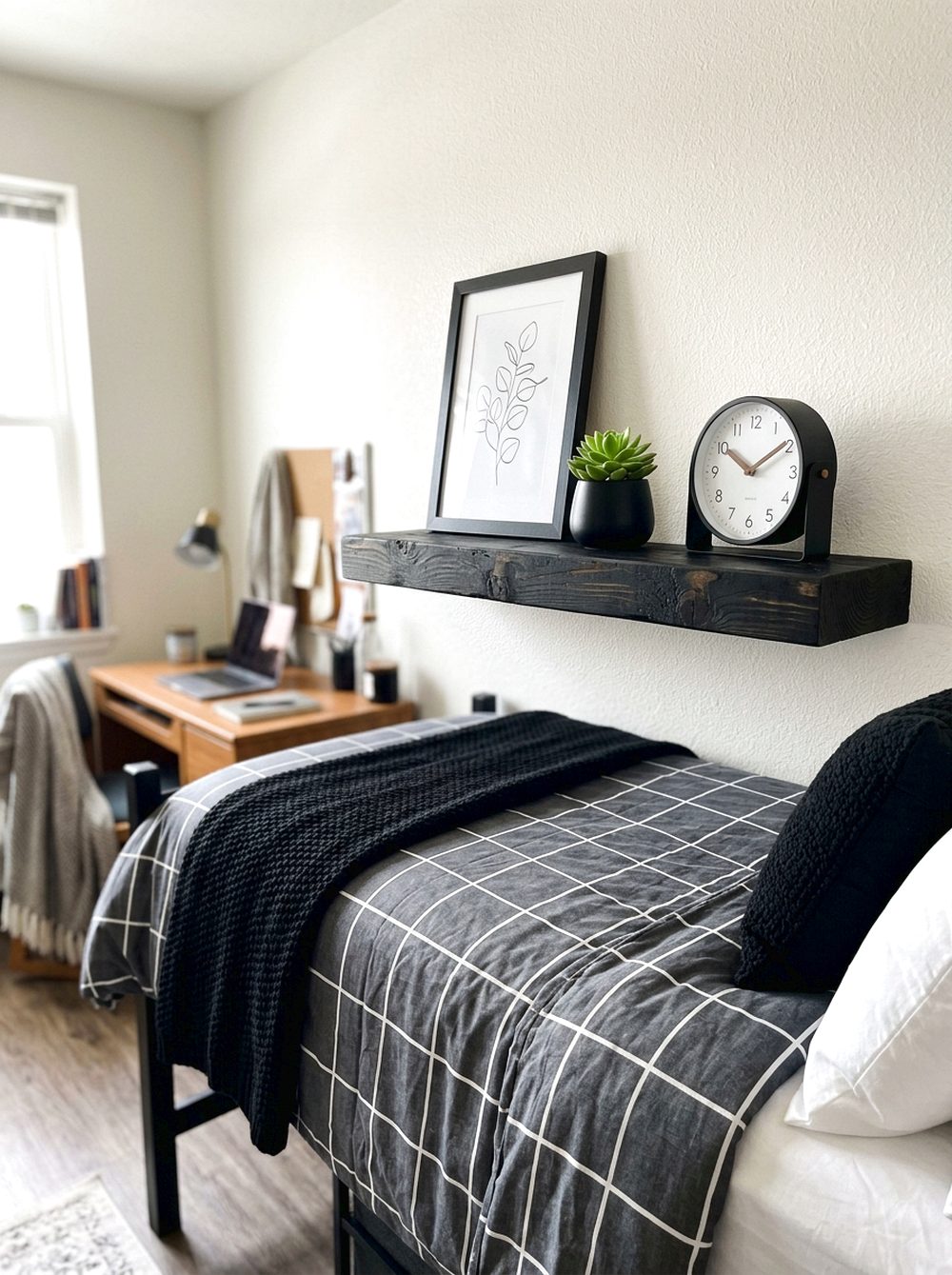 Floating Shelf Headboard