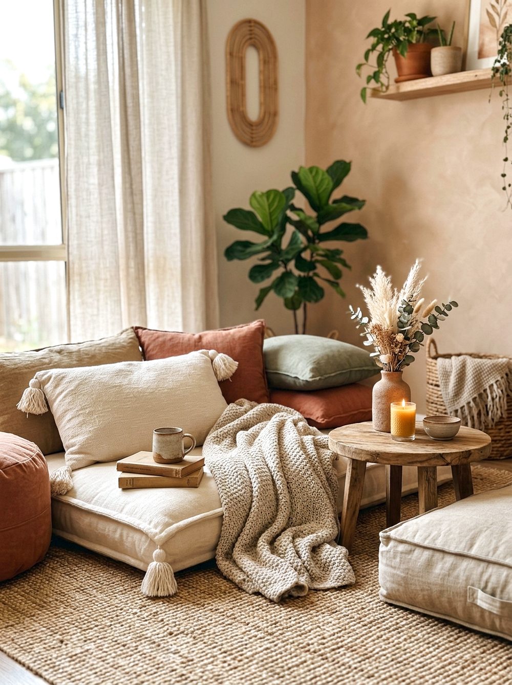 Floor Cushion Lounge Area