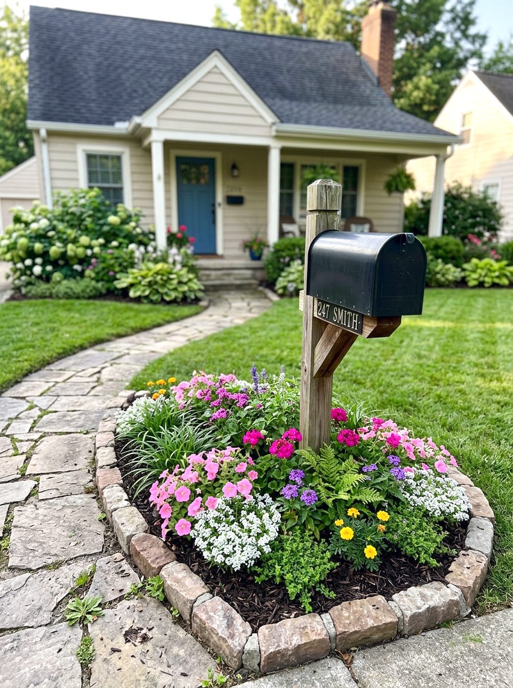 Flower Bed Around the Mailbox