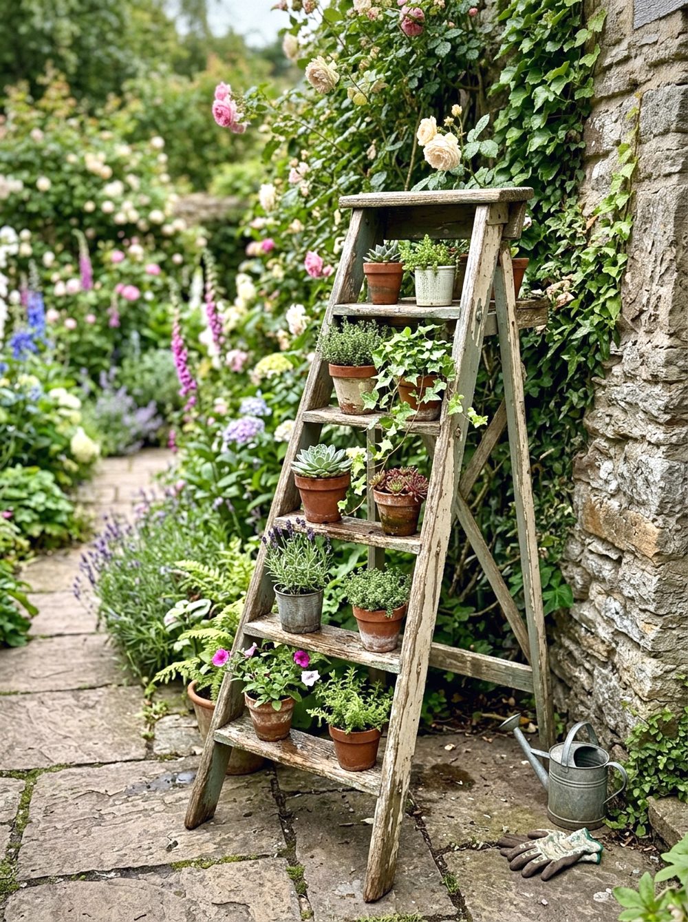 Garden Ladder Plant Stand