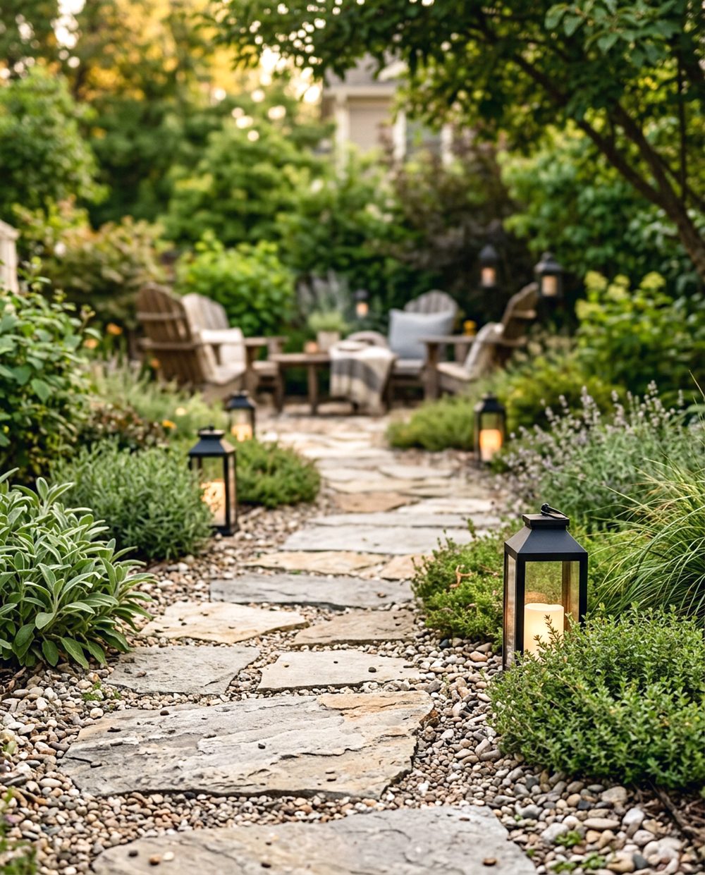 Garden Lantern Pathway
