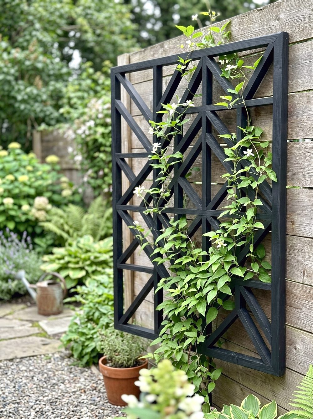 Geometric Garden Trellis