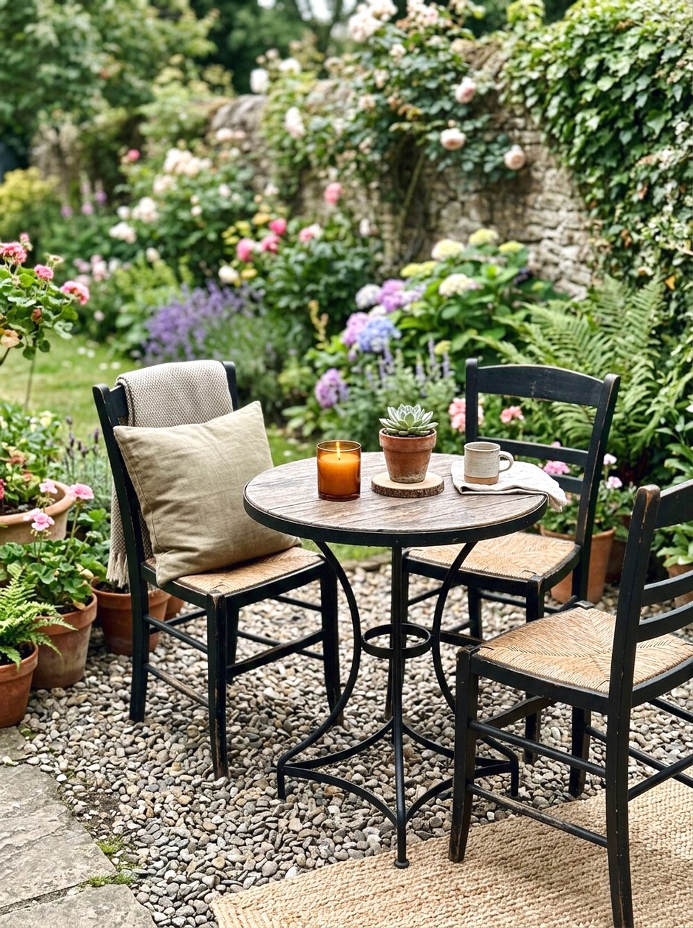 Gravel Patio Bistro Set