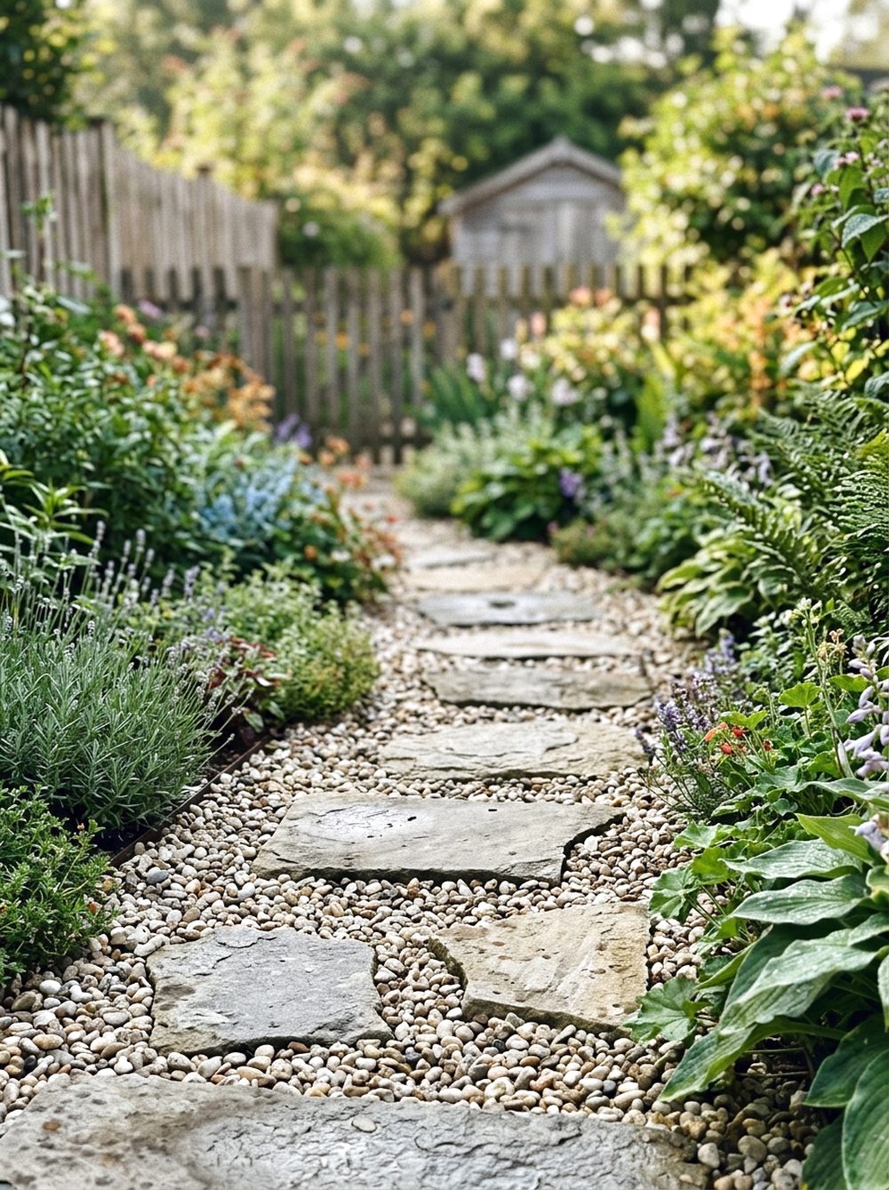 Gravel and Stepping Stone Path
