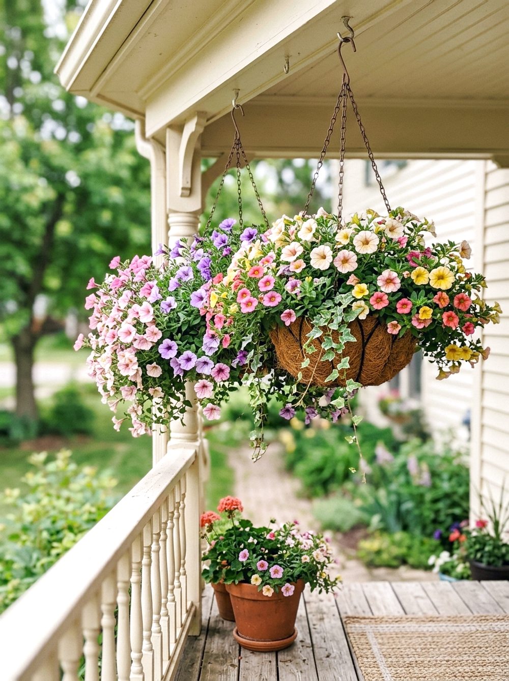 Hanging Basket Flower Corner