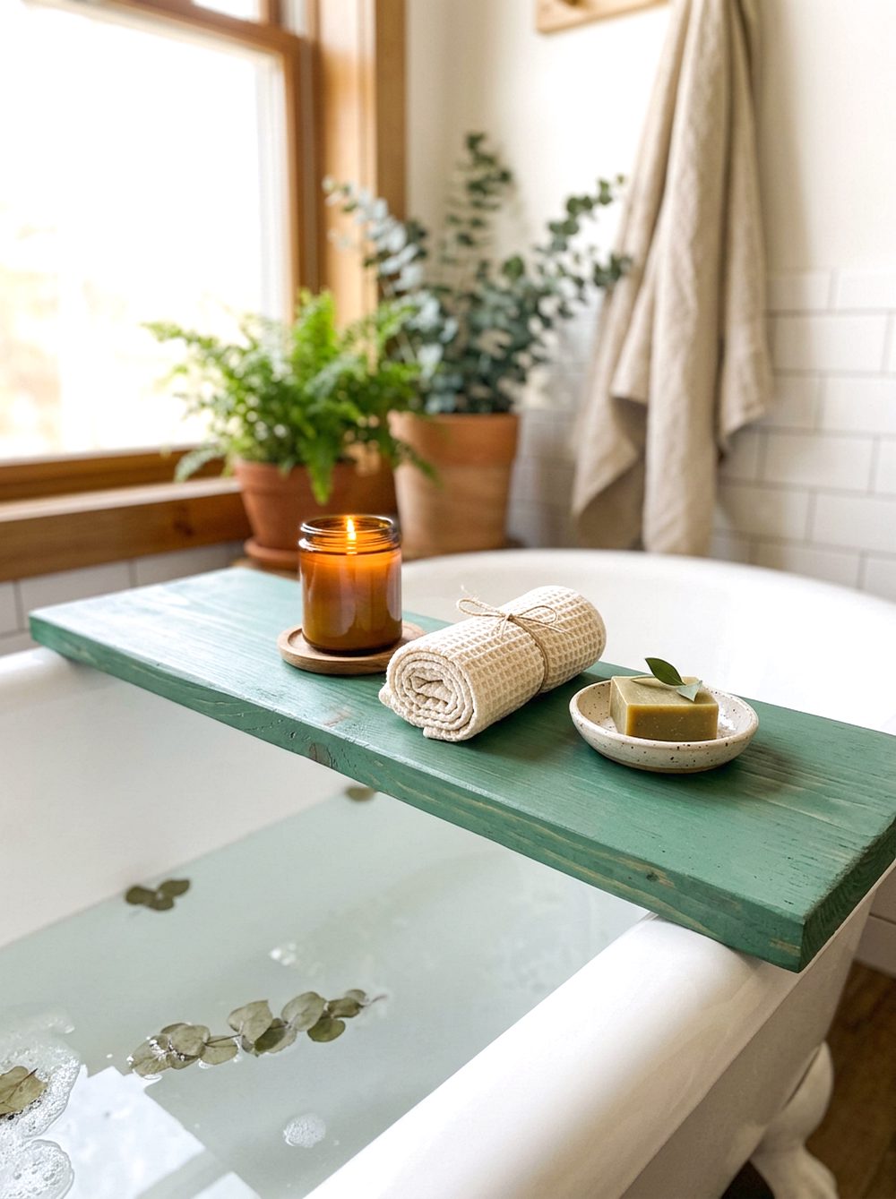 Jade Green Bath Tray