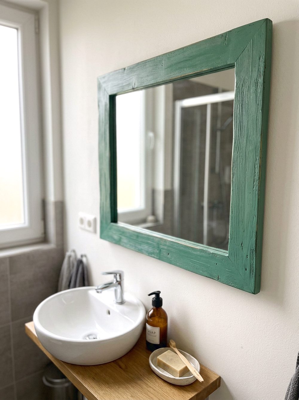 Jade Green Mirror Frame