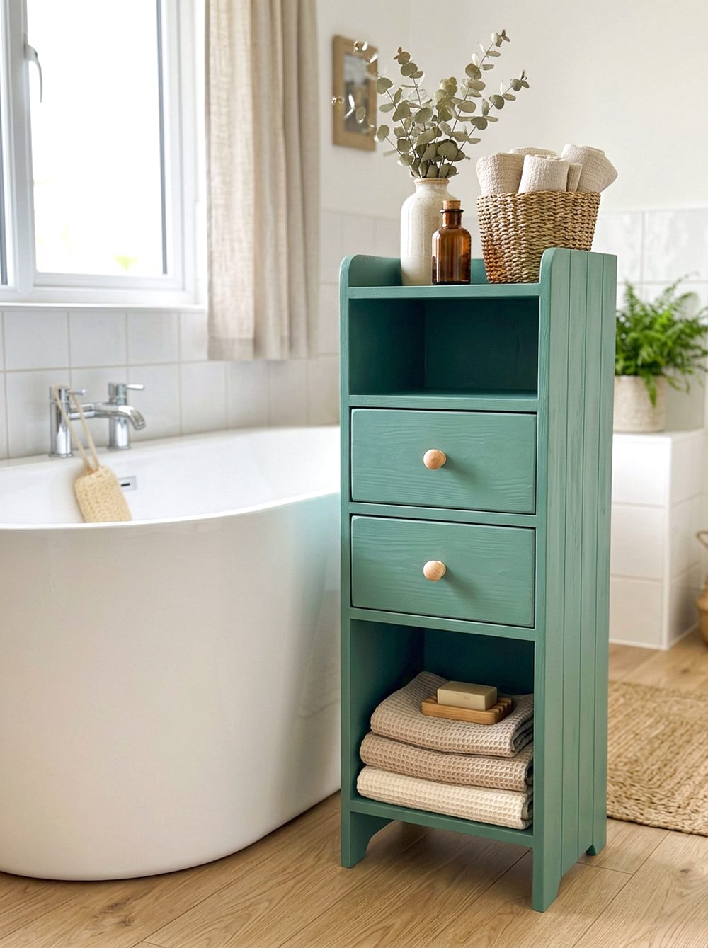 Jade Green Storage Cabinet