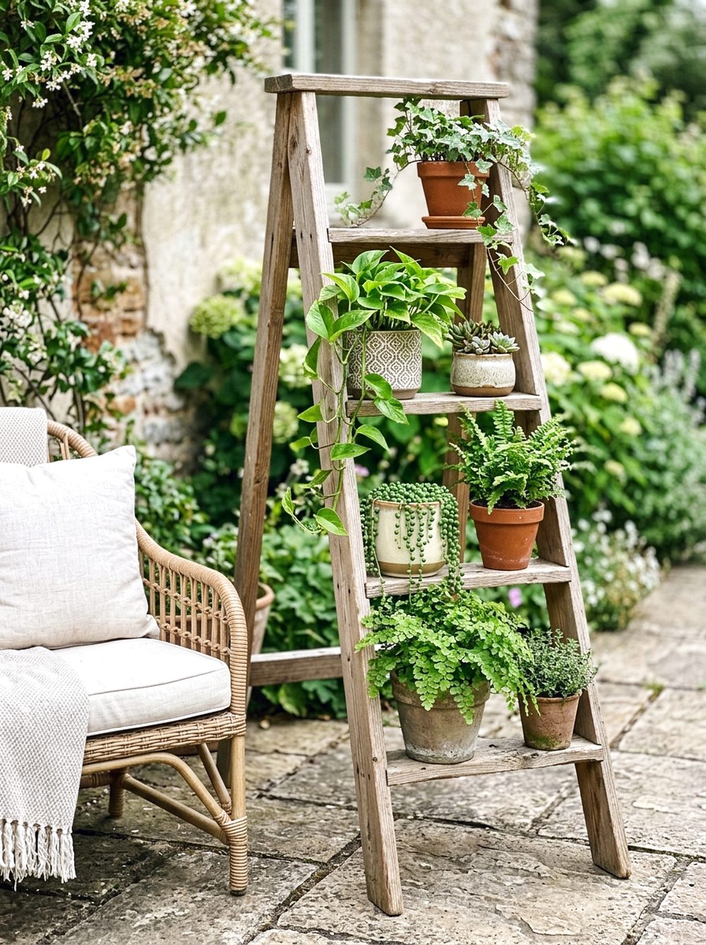 Ladder Plant Stand