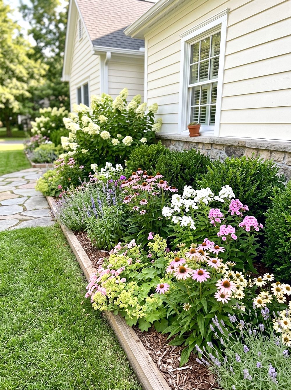 Layered Shrubs and Perennials