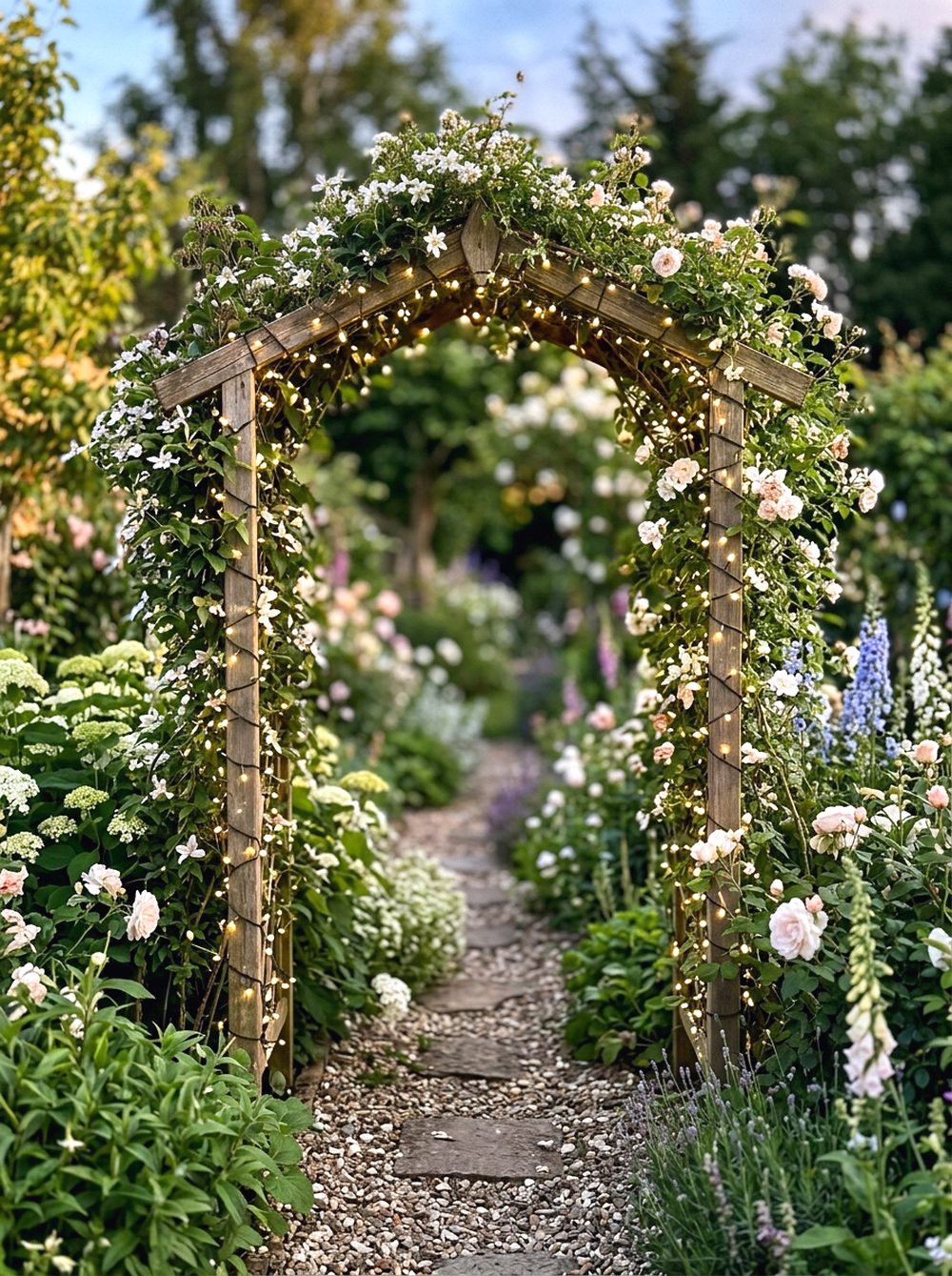 Lighted Garden Arch