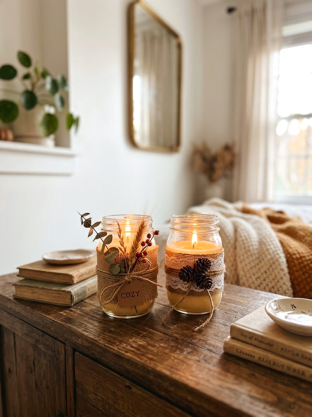 Mason Jar Candle Holders