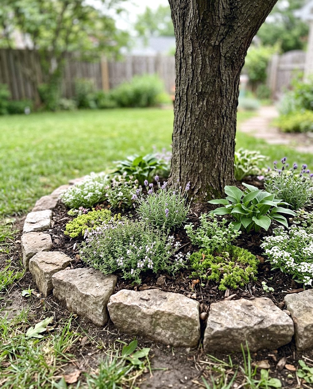 Mini Garden Around a Tree