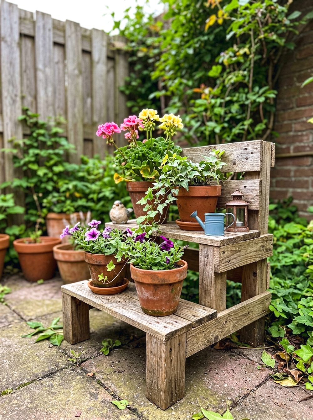 Mini Pallet Plant Stand