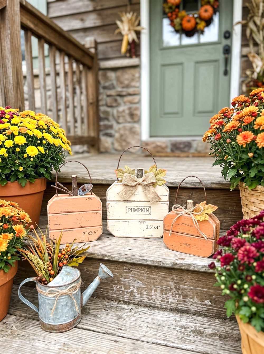 Mini Pallet Pumpkin Sign Set