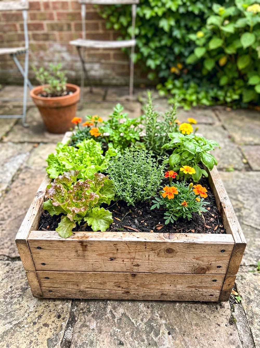 Mini Raised Wooden Box