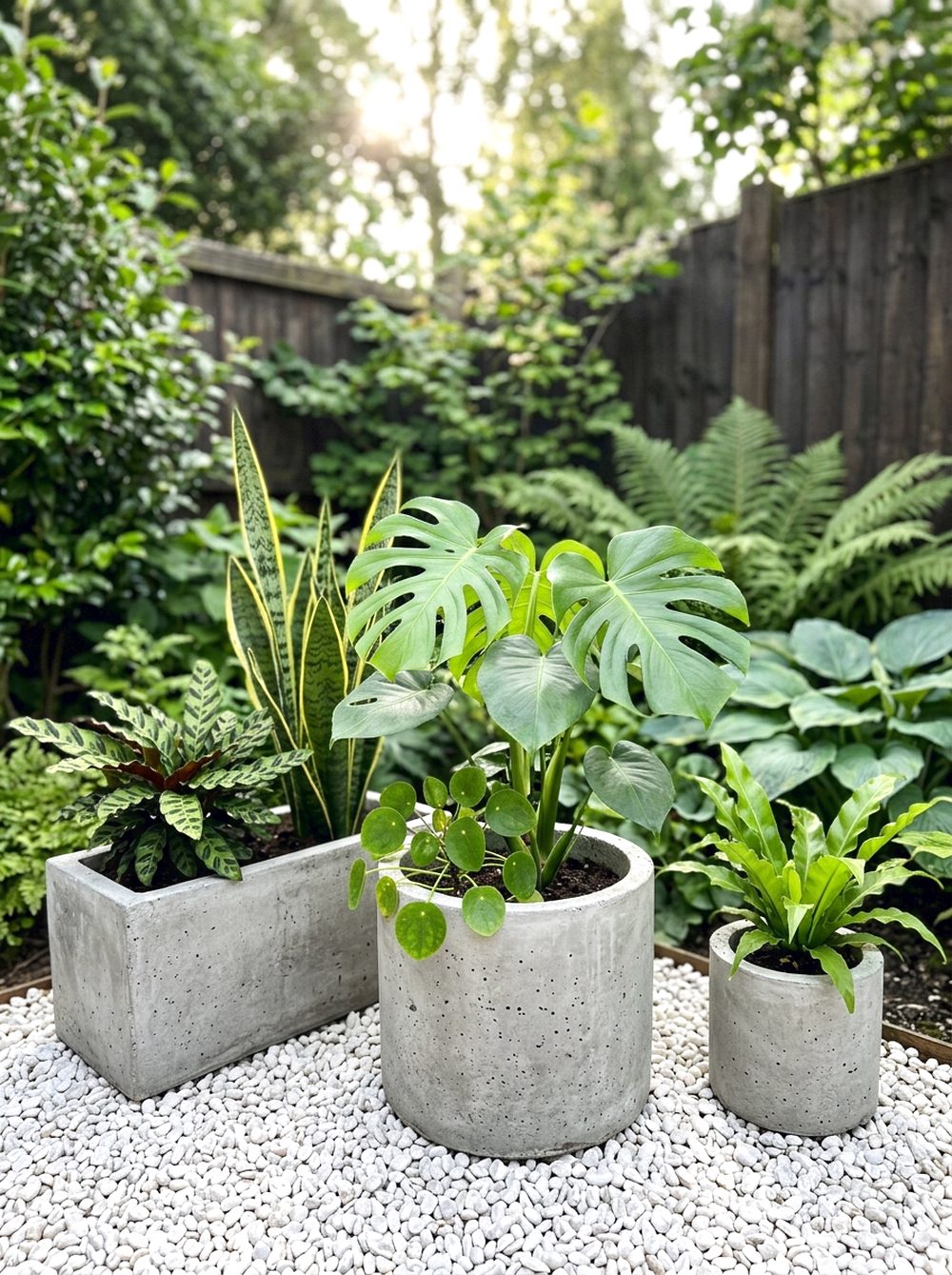 Minimal Concrete Planters