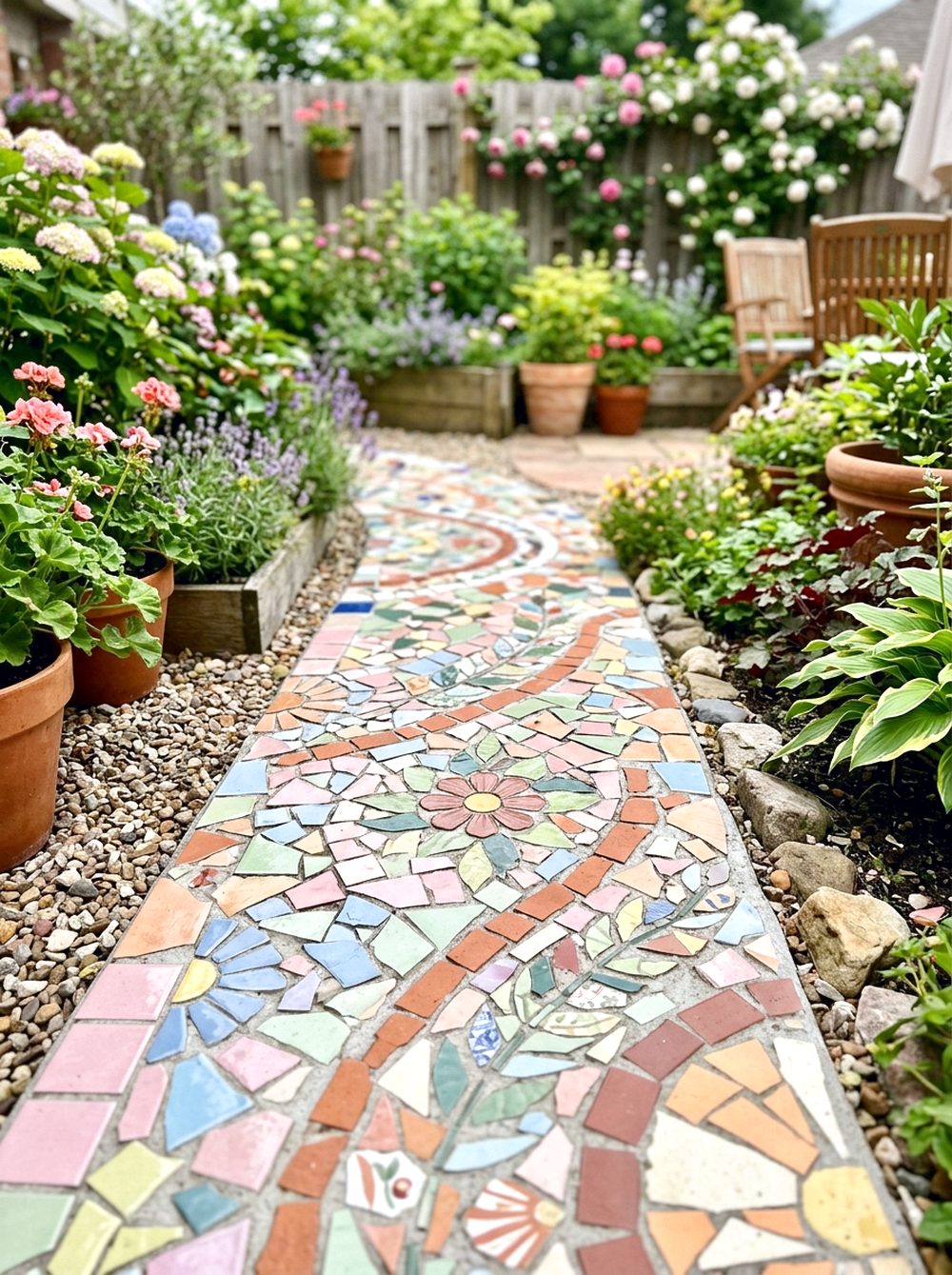 Mosaic Tile Path