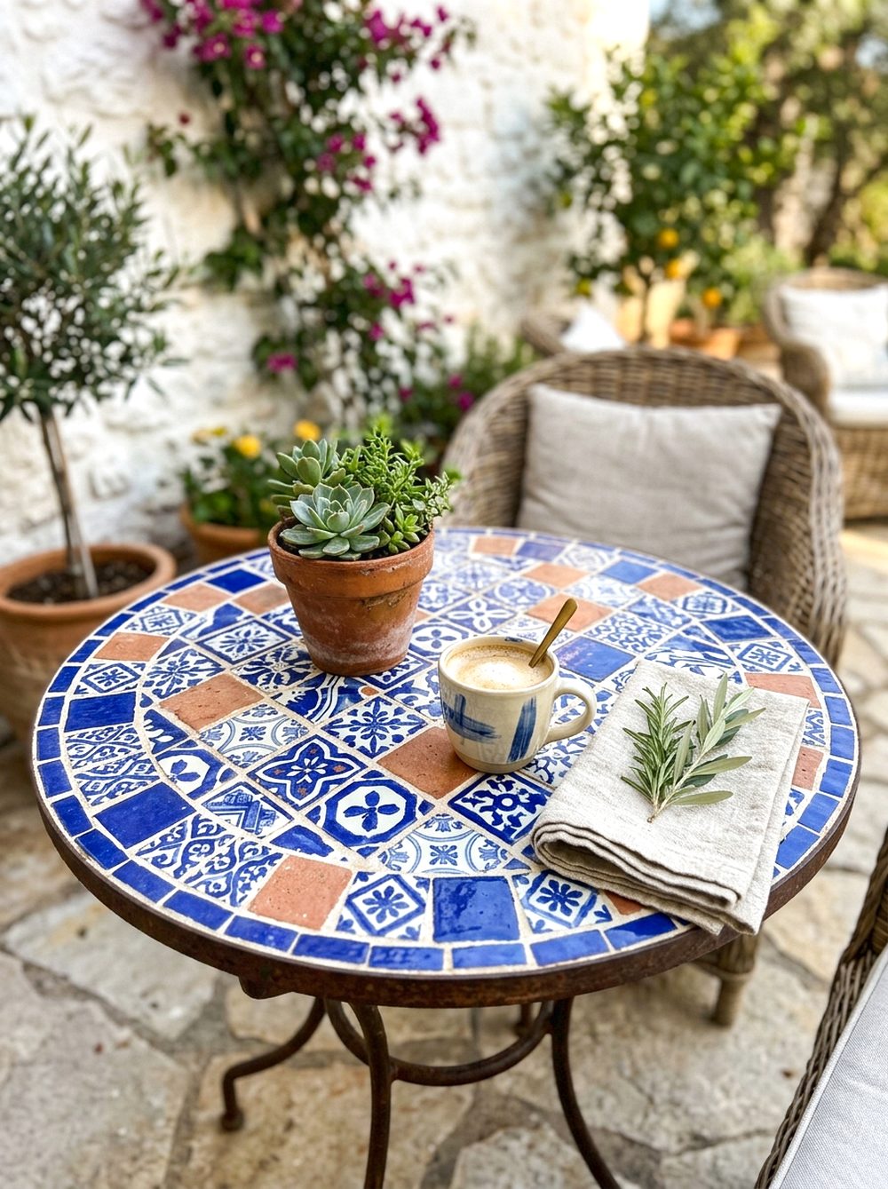 Mosaic Tile Table