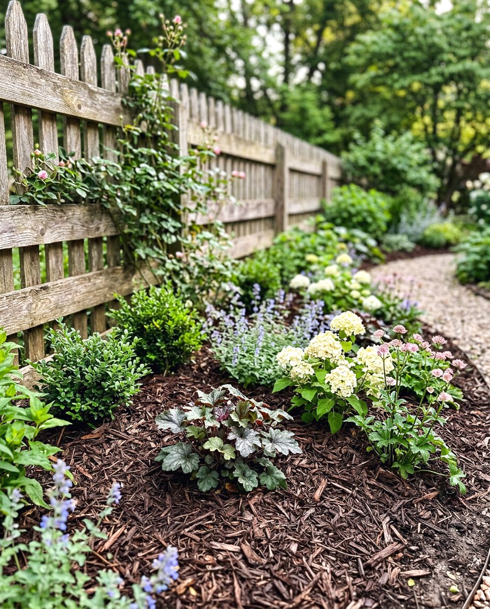 Mulched Flower Borders