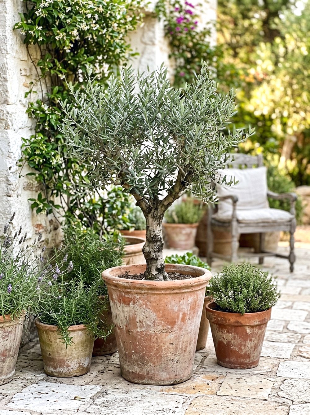 Olive Tree Statement Planter