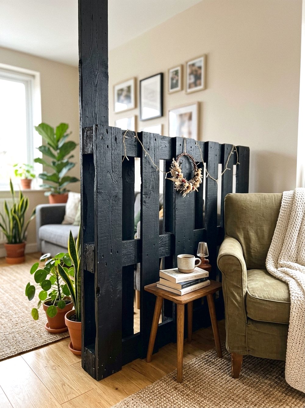 Painted Pallet Divider