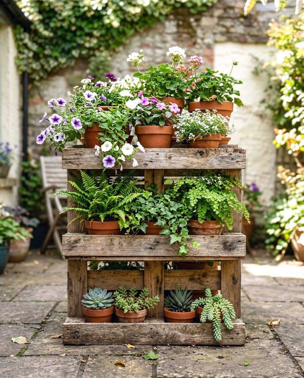 Pallet Plant Stand