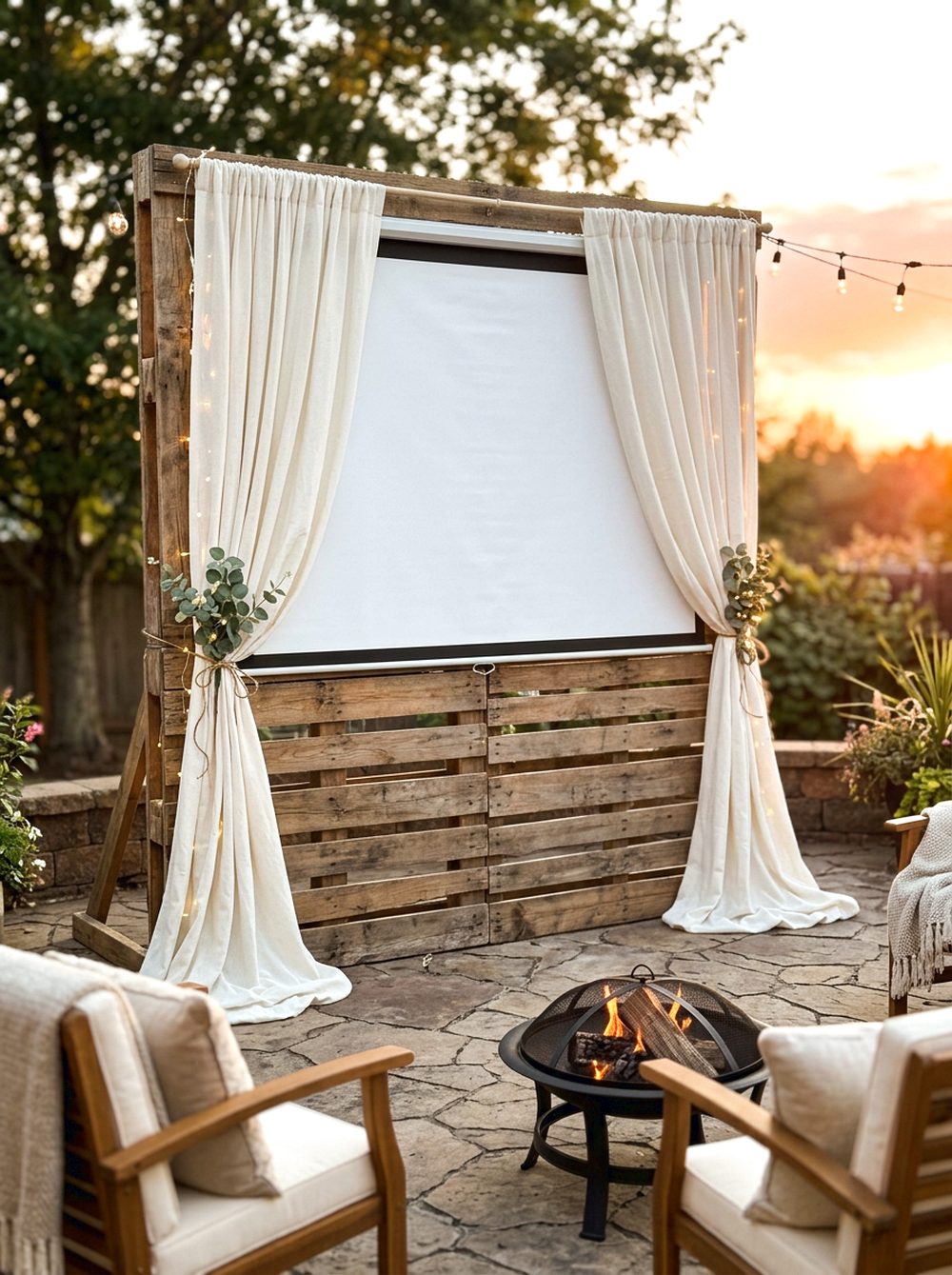 Pallet Screen With Curtain Sides