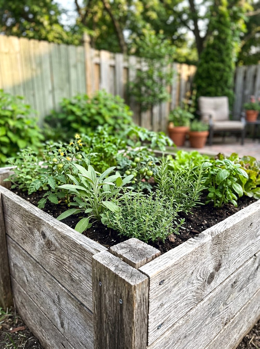 Pallet Wood Raised Bed