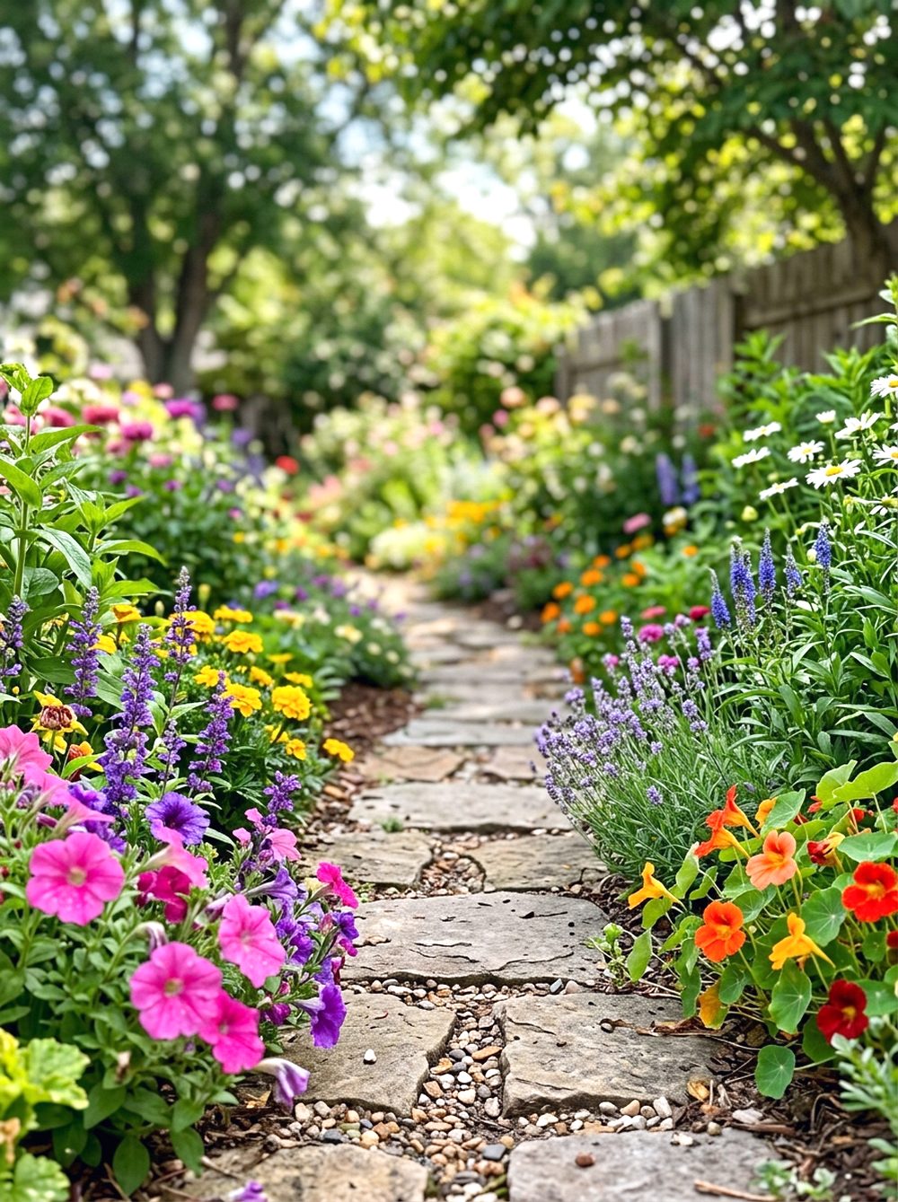 Pathway Flower Lining