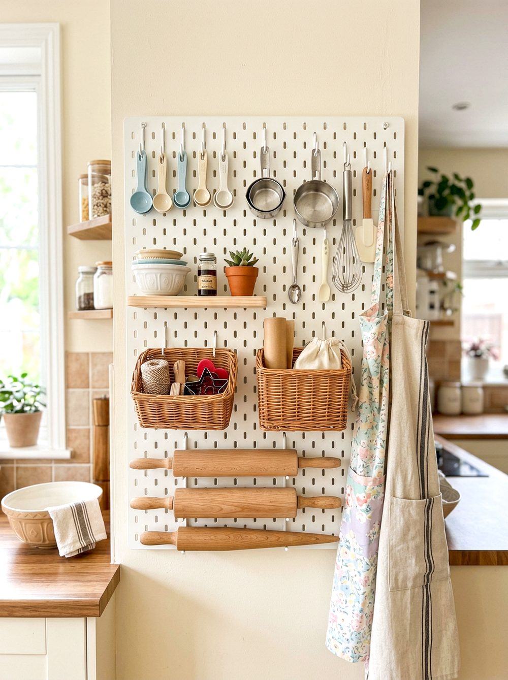 Pegboard Baking Wall