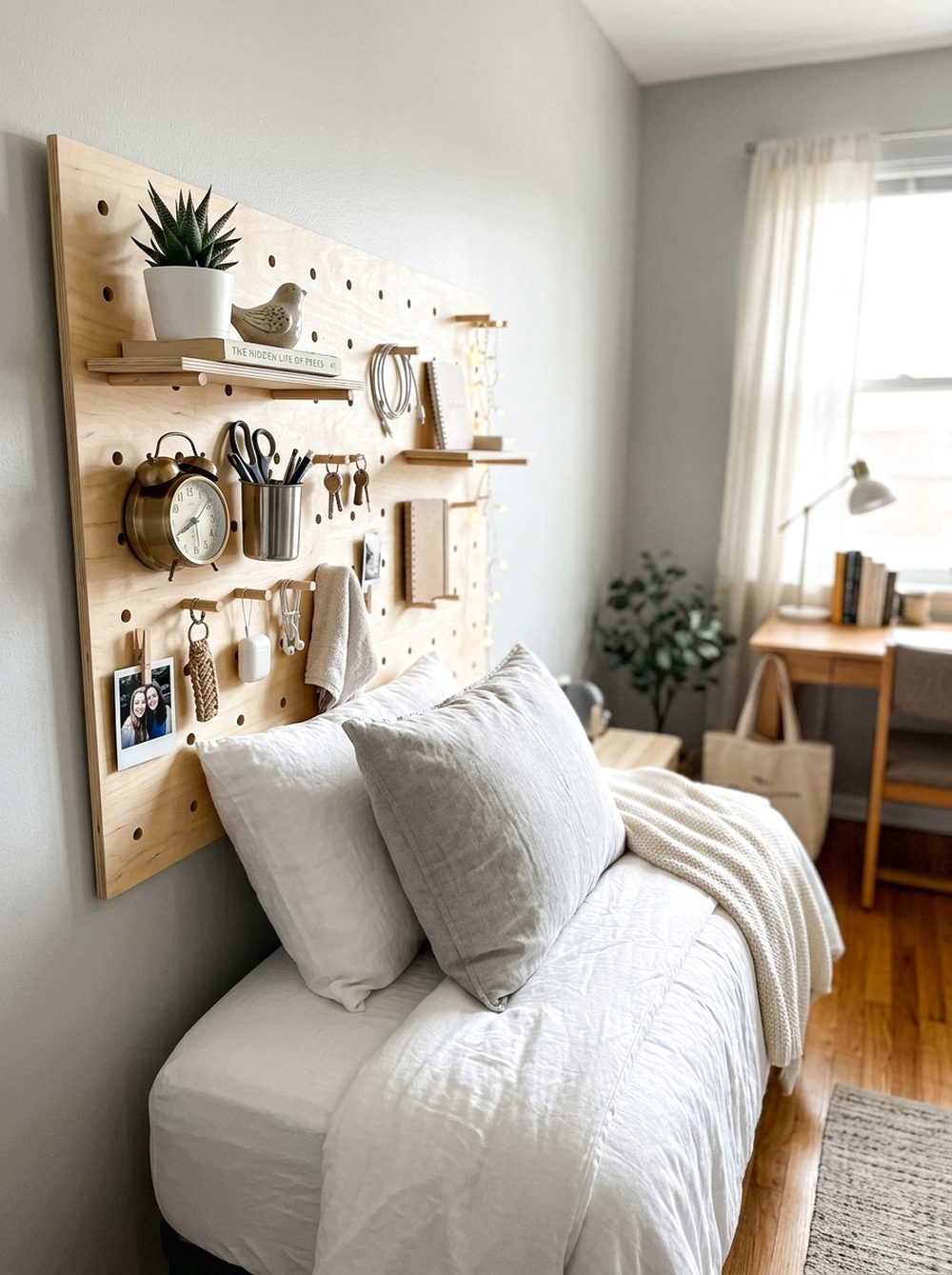 Pegboard Headboard