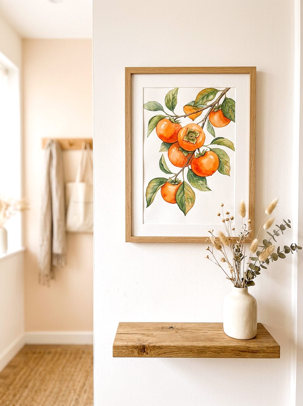 Persimmon Art Print Display