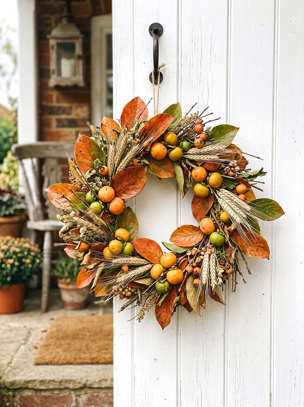 Persimmon Leaf Wreath