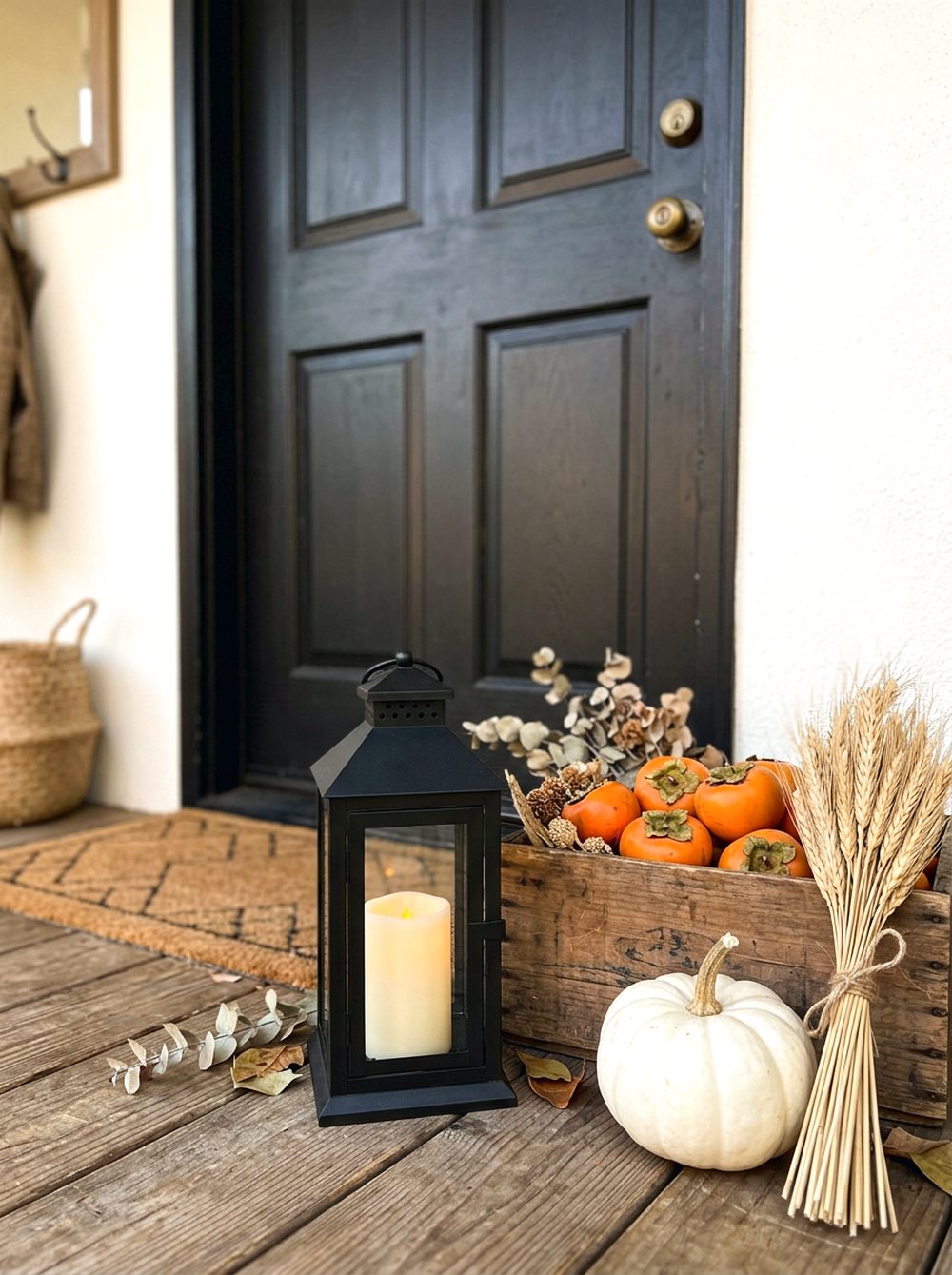 Persimmon and Lantern Floor Display