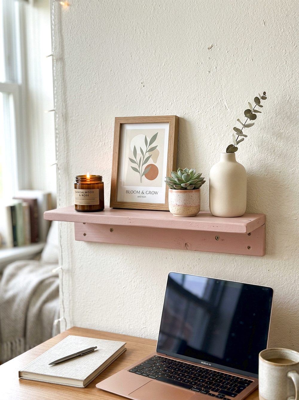 Pink Mini Gallery Shelf