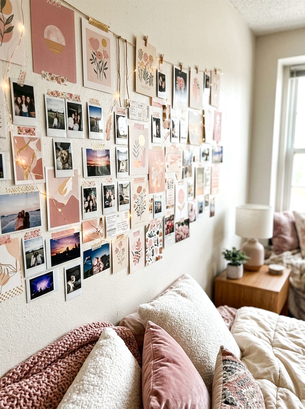 Pink Photo Wall