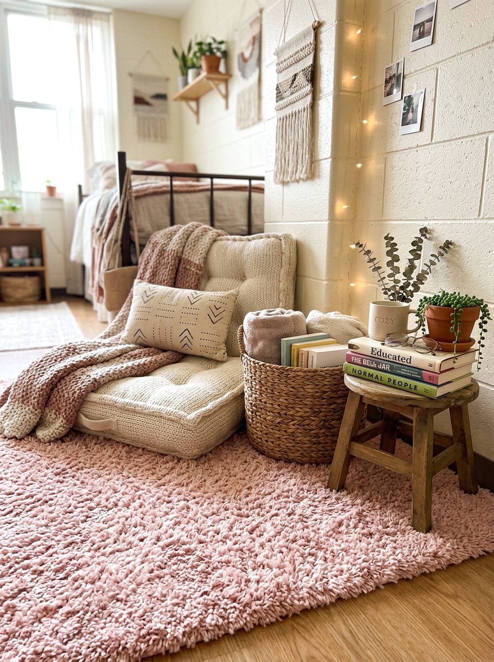 Pink Rug Corner Setup