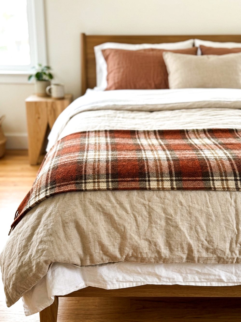 Plaid Bed Runner