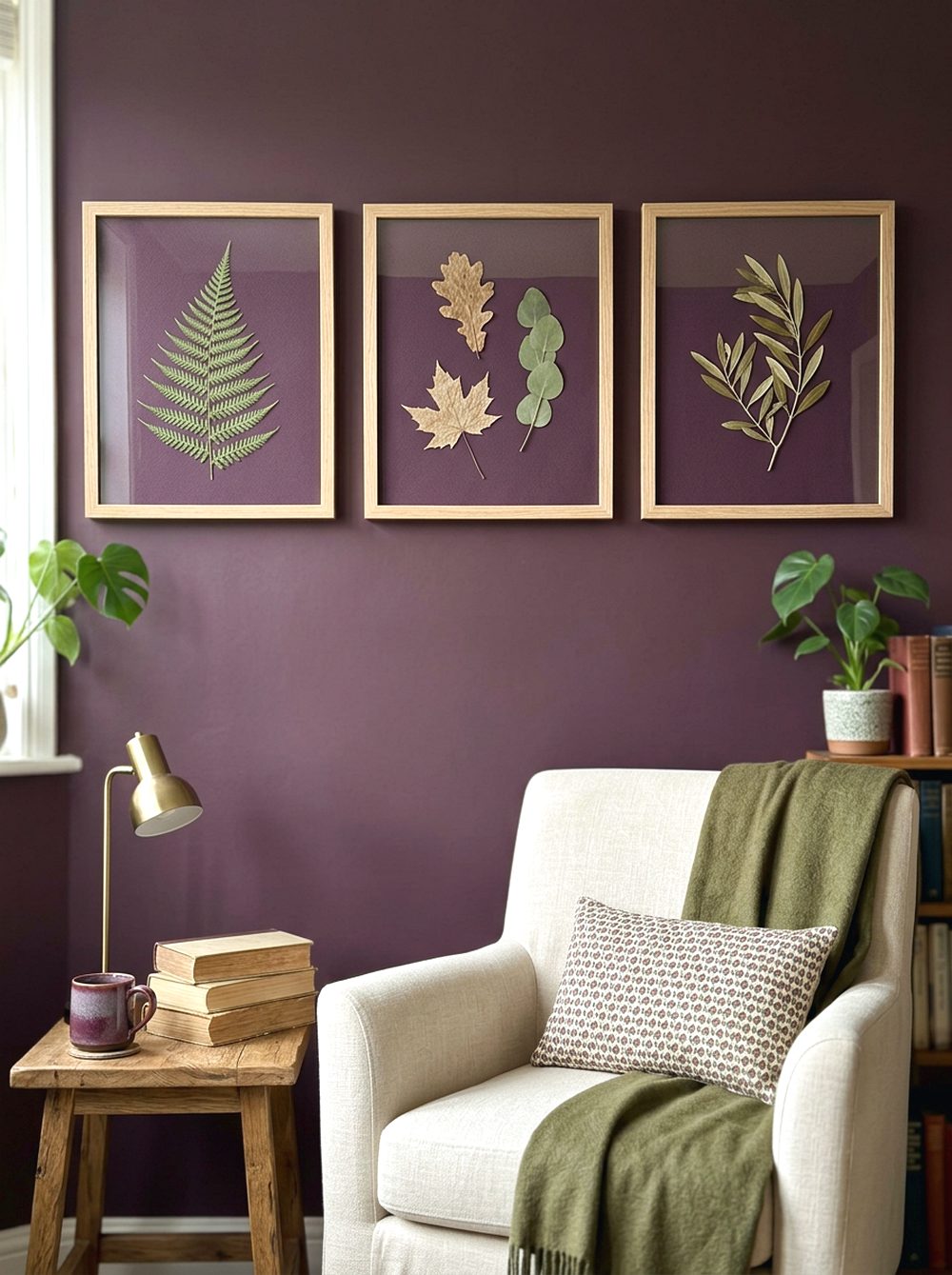 Plum Botanical Wall Art