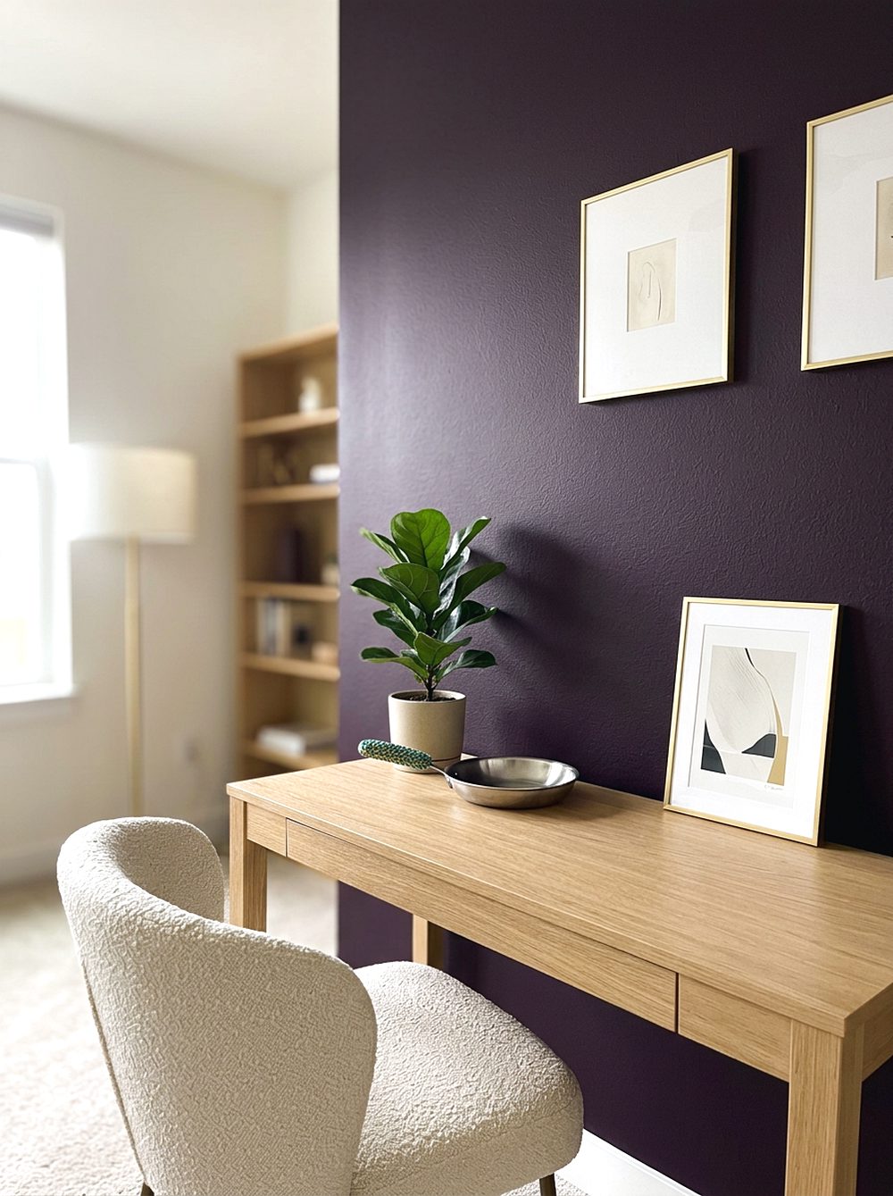Plum Noir Accent Wall