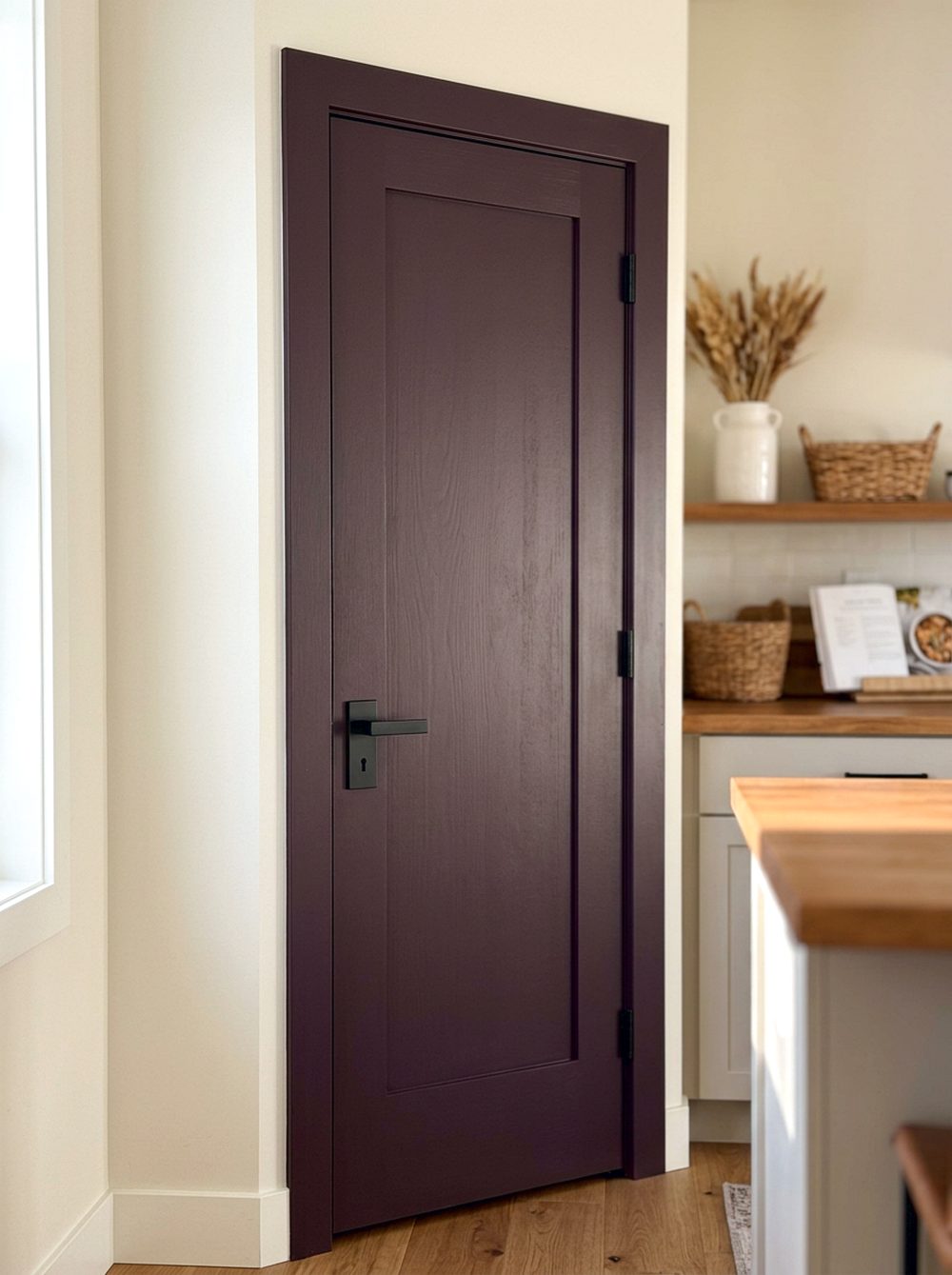 Plum Noir Pantry Door