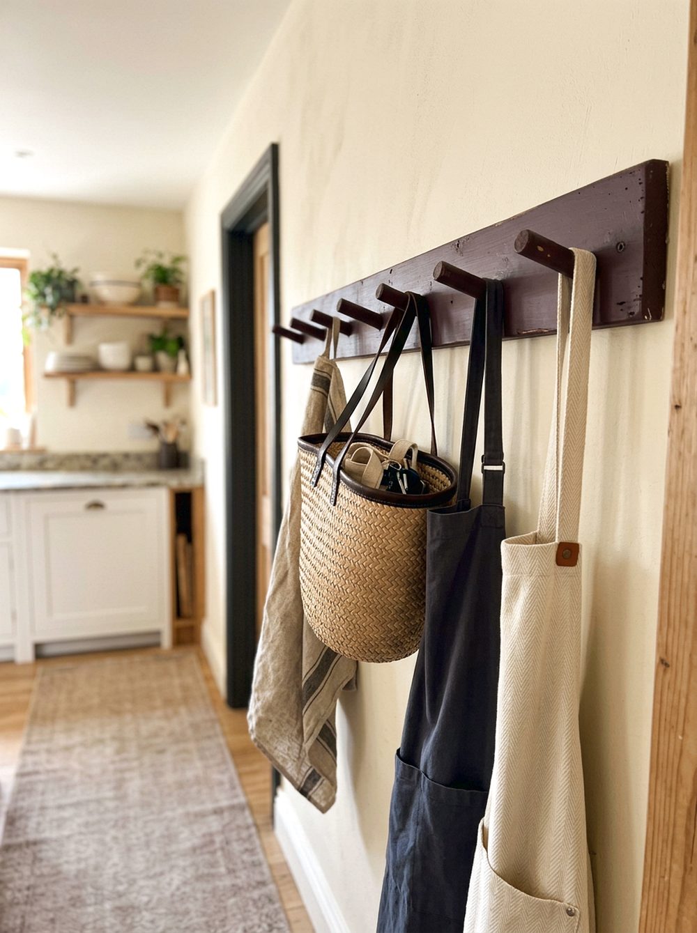 Plum Noir Wall Peg Rail