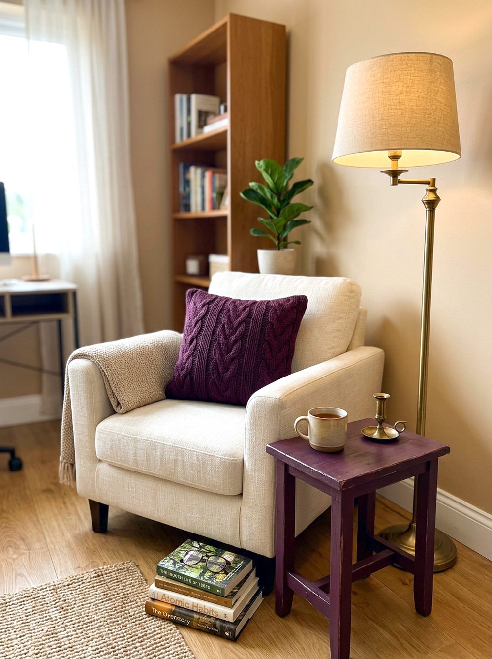 Plum Reading Corner