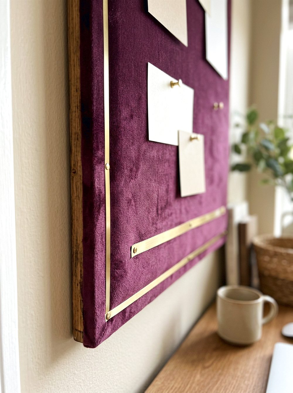 Plum Velvet Pinboard