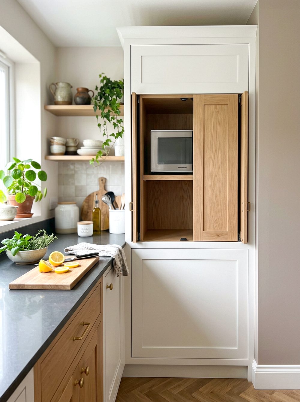 Pocket Door Microwave Garage